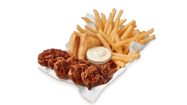 Sauced & Tossed Honey BBQ Chicken Strip Basket