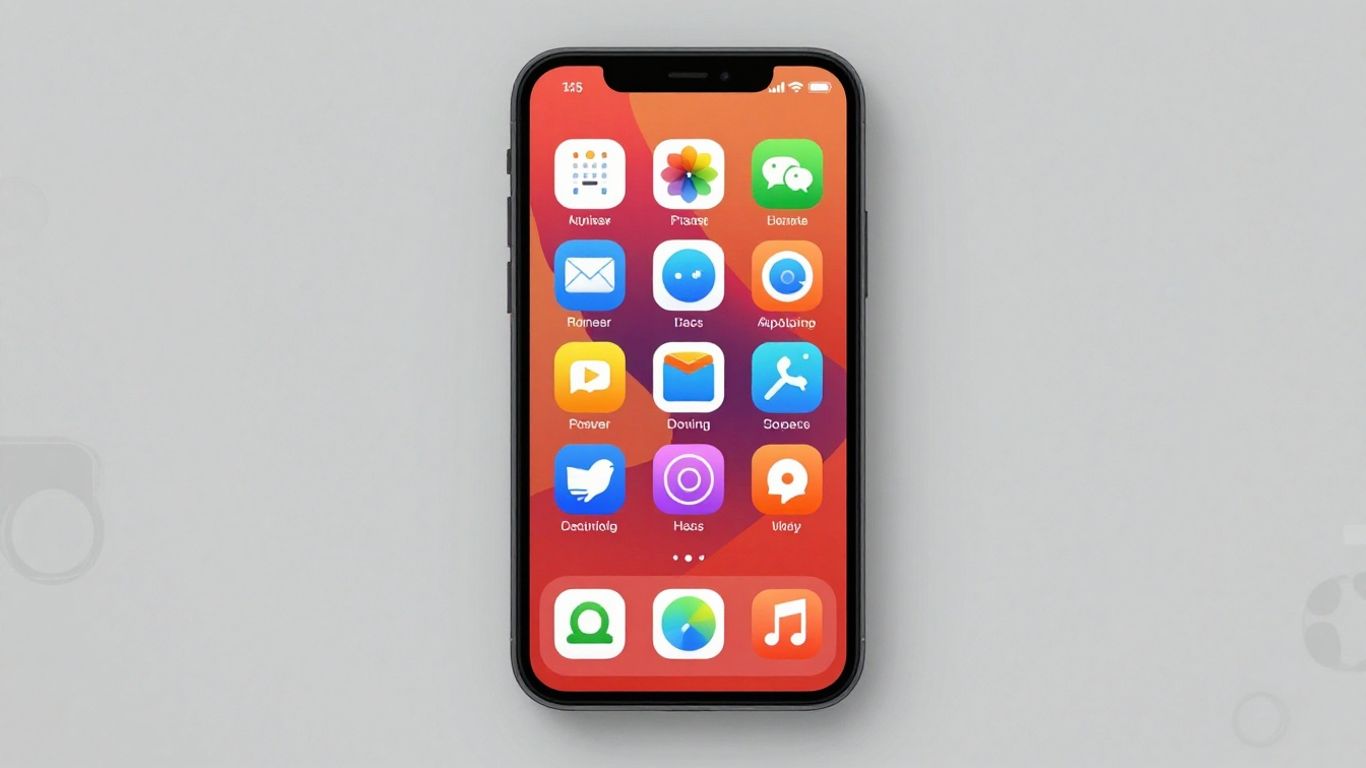 Android phone screen with colorful app icons.